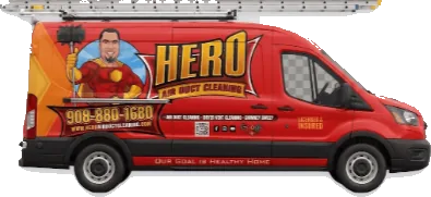 Hero Air Duct service van for New Jersey air duct cleaning appointments